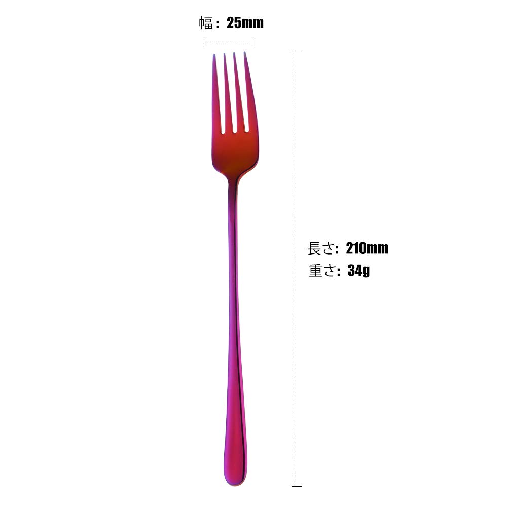Stainless Steel Salad Forks - Set of 8 -3