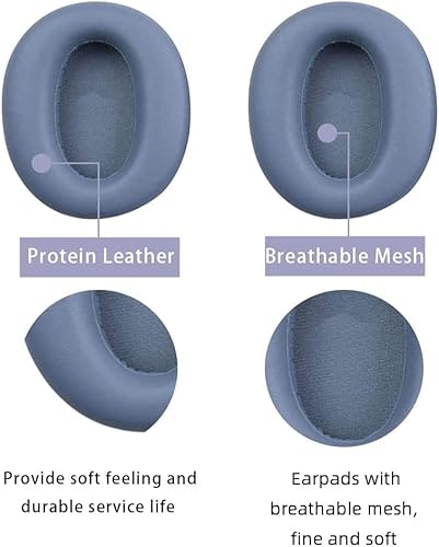 Miniatura 2 de W820NB - Almohadillas de repuesto para los oídos, compatible con Edifier W820NB Hybrid Active Noise Cancelling Wireless Over Ear Headphones (azul)