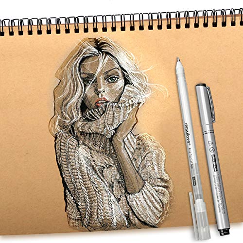 Misulove White Gel Pens, 3 Pack, Fine Point 0.8Mm, Opaque White Archival Ink Pens, White Rollerball Pens For Artists Writing, Black Paper, Drawing, Taking Note & Sketching, Illustration Deisgn #TOP7