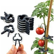 ECENCE 60x Plant Clips, 1.57inch Vines, Roses, Climbing Aid, Plant Support, Easy Attachment, Reusable, Green
