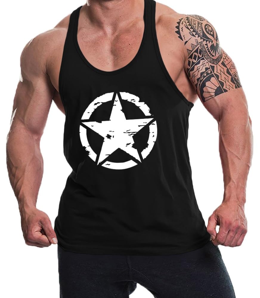 Image of THE BLAZZE Men's Cotton Sleeveless Tank Tops Gym Vest for Mens