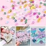 Audab 2240Pcs 28 Color 6mm Round Pearl Beads for Jewelry Making