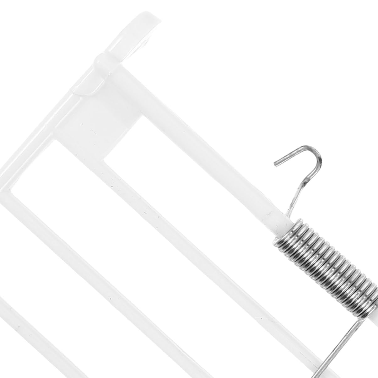 Gatuida 5 Unitá Porta per Gabbia Uccelli Bianco in Plastico con Molla, Design Ergonomico Facile da Installare, Accessori per Uccelli per Gabbie Piccole