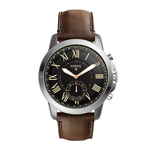 Image of Fossil Hybrid Watch Analog Black Dial Men's Watch - FTW1156
