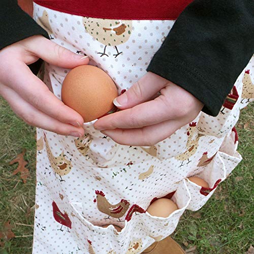 Cackleberry Home Farmhouse Chicken Egg Collecting & Gathering Apron 8 Pockets (Child Size) #TOP3