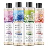 AMARELLA Wäscheparfum Set 4×250 ml - Duftmix Floralis Classic Lily Tea Tropicala, Duftkonzentrat für Textilien, über 50 Wäschen je Flasche, lang anhaltende Frische