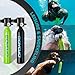 GOYOJO Mini Scuba Tank, 6-12 Minutes Diving Tank, Portable Lung Tank Kits with 3000 PSI Max Pressure, Reusable 0.5L Small Scuba Diving Tank Gear Underwater Breathing Training