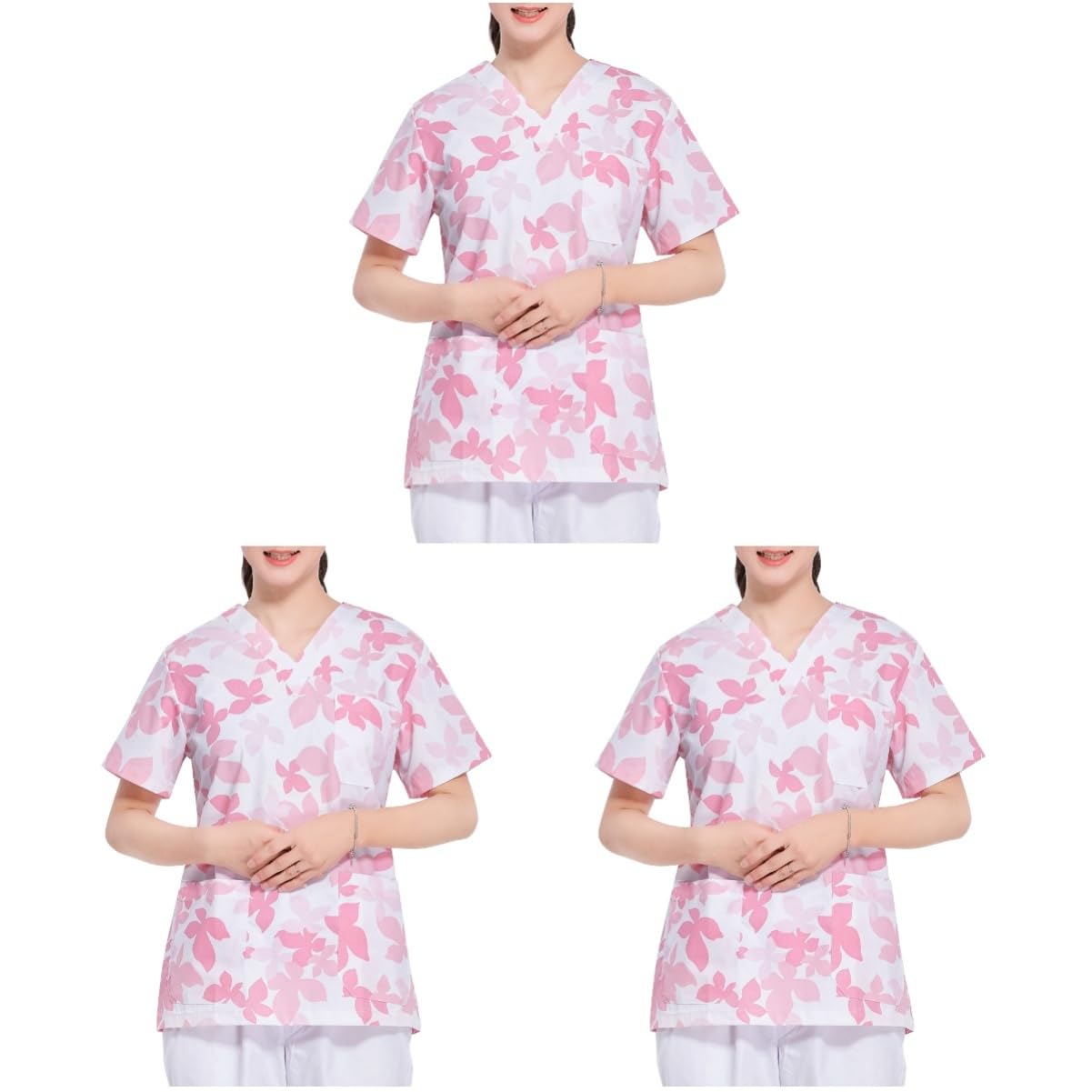 SHERCHPRY 1 Set Postpartum Kit Scollo a V Scrub Top Donne Abiti Acero Scrubs Giacche per le Donne Giacca per le Donne