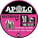 Apolo Destroyer Airgun Pellets, 5.5mm, .22 Caliber, E19901