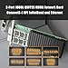 GLOTRENDS ST7336 2-Port 100Gb QSFP28 ConnectX-4 VPI InfiniBand and Ethernet Network Card, EDR 100Gb/s InfiniBand and 100Gb/s Ethernet Connectivity, PCIe 3.0 X16 Interface, InfiniBand RDMA and RoCE