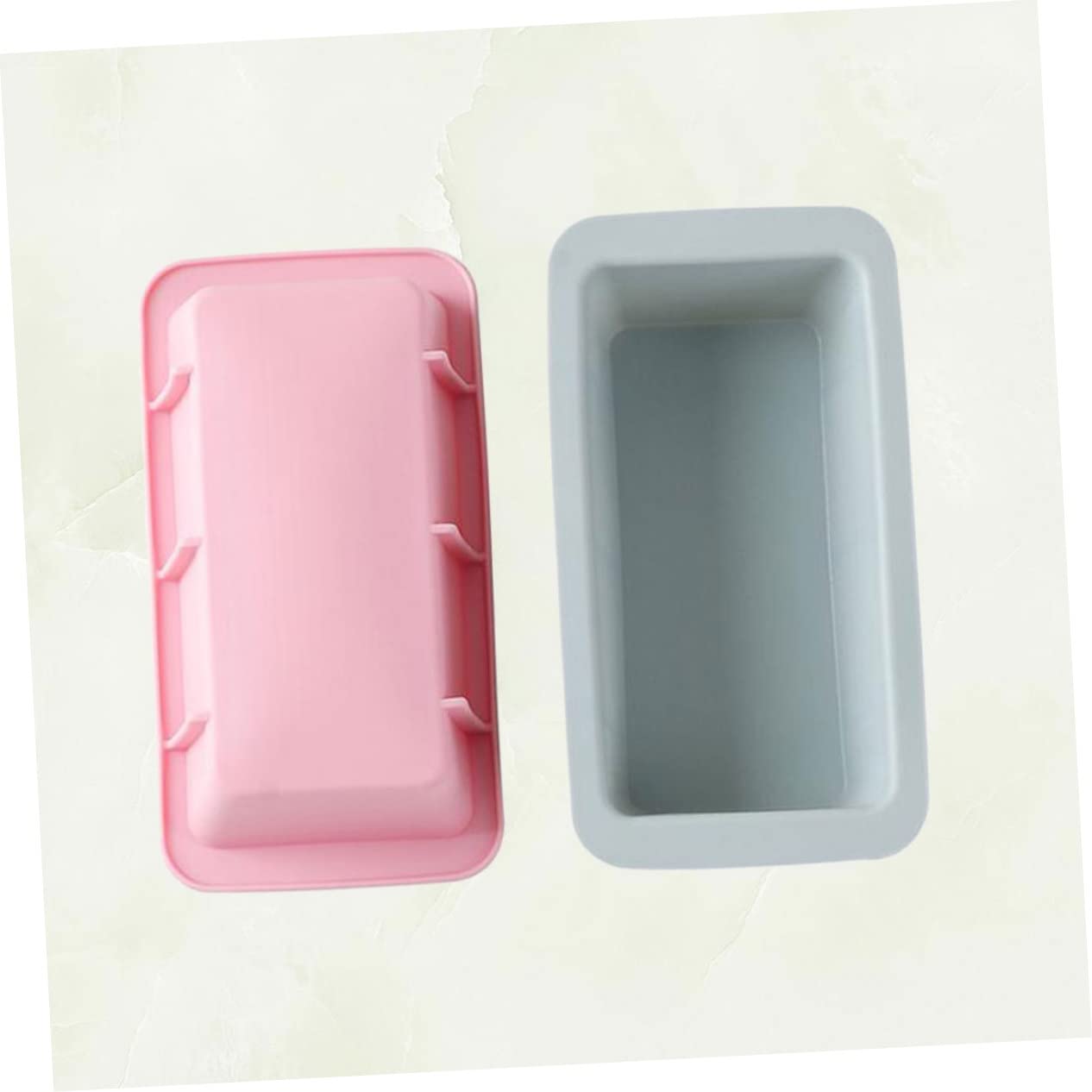 OFFSCH 2pcs Silicone Cake Mould Baking Molds Bread Toast Box Mold Easy to Use