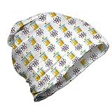 ABAKUHAUS Wissenschaft Unisex Beanie, Bunte Laborartikel, Wandern im Freien, weiß Multicolor
