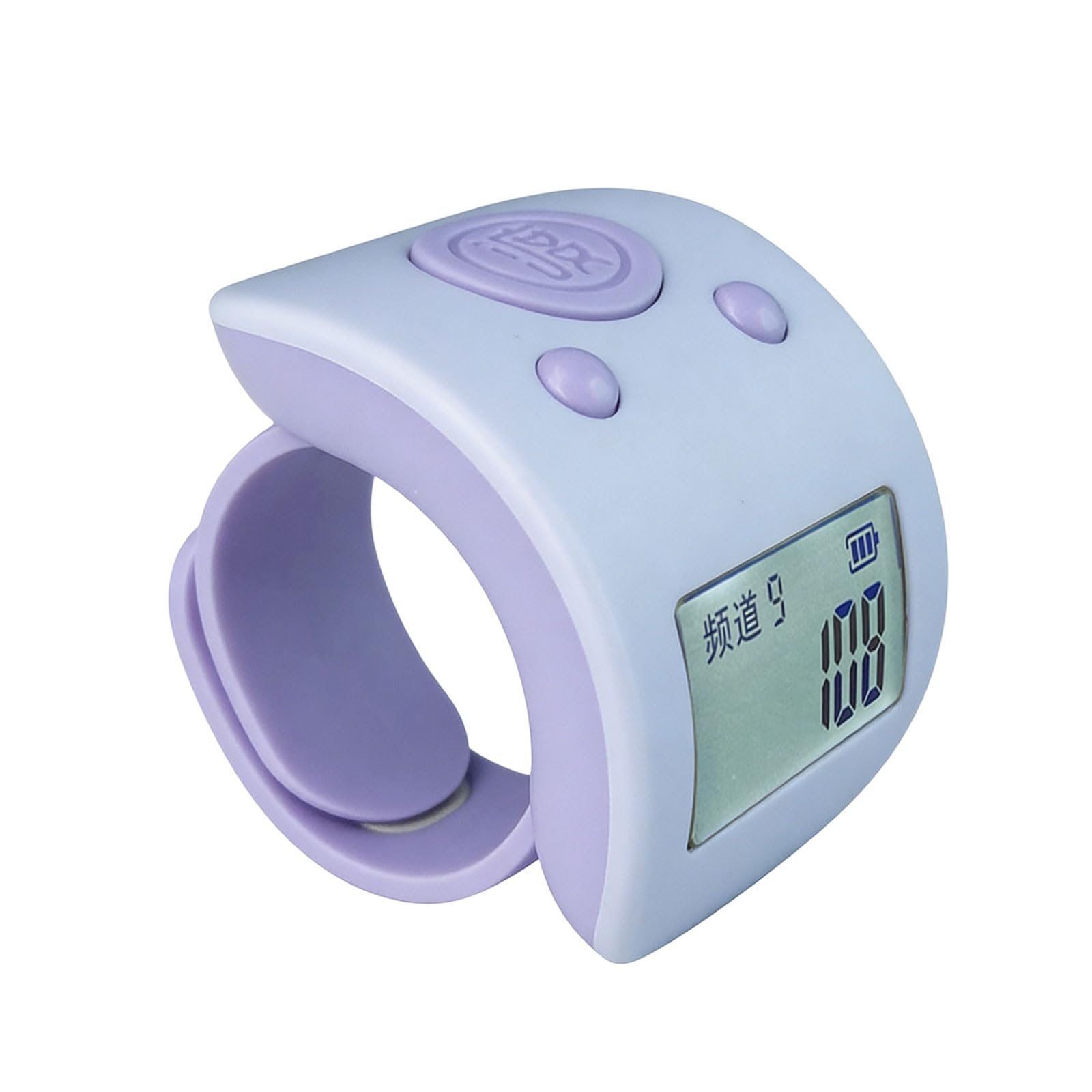 Alloneslife Purple1 Blue Rechargeable 9-Track Counting Device Featuring Bright Screen & Easy Carry Box For Multiple Tasks Rechargeable Hand Count Counter