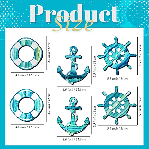 Set 6 Imanes Decorativos Temática Crucero 5 Pulgadas miniatura 3