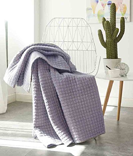 🛒 Crazy Deals Antique Chic Reversible Quilted Throw Blankets 79" x 91" Gray