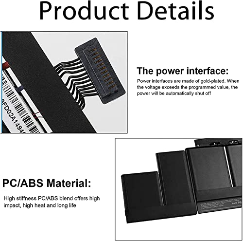 WISTAR A1494 A1398 Battery for MacBook Pro 15 Inch Retina Late 2013 Mid 2014 Early 2015 High Capacity, Black - Image 5