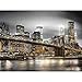 Produktbild LIUJUNH City Night Ölgemälde nach Zahlen Landschaft Färbung DIY Handgemaltes Kit Bild Zeichnung auf Leinwand für Erwachsene Heimdekoration JHJ20 40x50cm