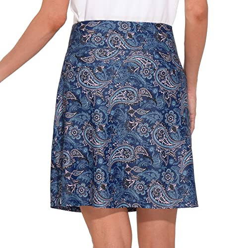 Image of M MOTEEPI Modest Knee Length Skorts Skirts for Women Tennis Athletic Golf Skort with Pockets UV Protection High Waist