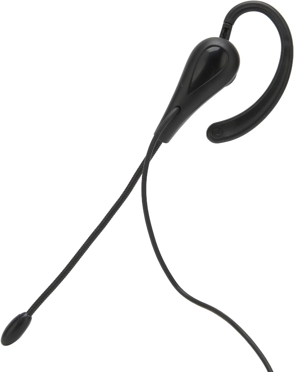 Goshyda Call Center Headset, 3.5mm Wired Ear Hook Single Sided Customer Service Headphone with Mic, for Laptop Mobile Phones, for Telemarketing