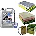 Produktbild QR-PARTS 69371933 Filter Set Inspektionspaket 5 Liter Motoröl Top Tec 4600 5W-30 MANN-FILTER Innenraumfilter Luftfilter Ölfilter