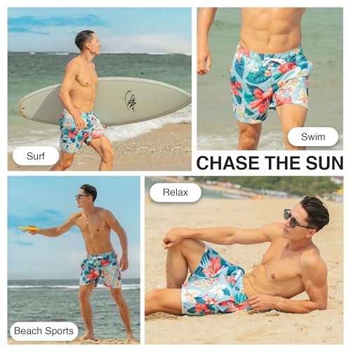 Image of Kanu Surf Men's Big Viper Extended Size Stripe Swim Trunk