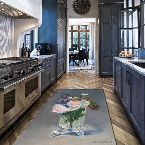 Tapis de bienvenue extérieur fleurs Manet antidérapant 90x120 - 3