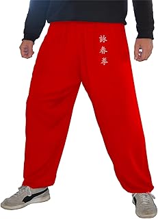 Pantalones de Kung Fu Tai Chi y Wing Chun Pantalones para Hombre y Mujer Amplio y Agradable en Viscosa