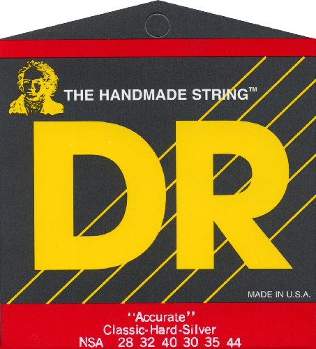 Cordes classiques DR Strings NSA pour remplacer vos cordes usées et sans éclat