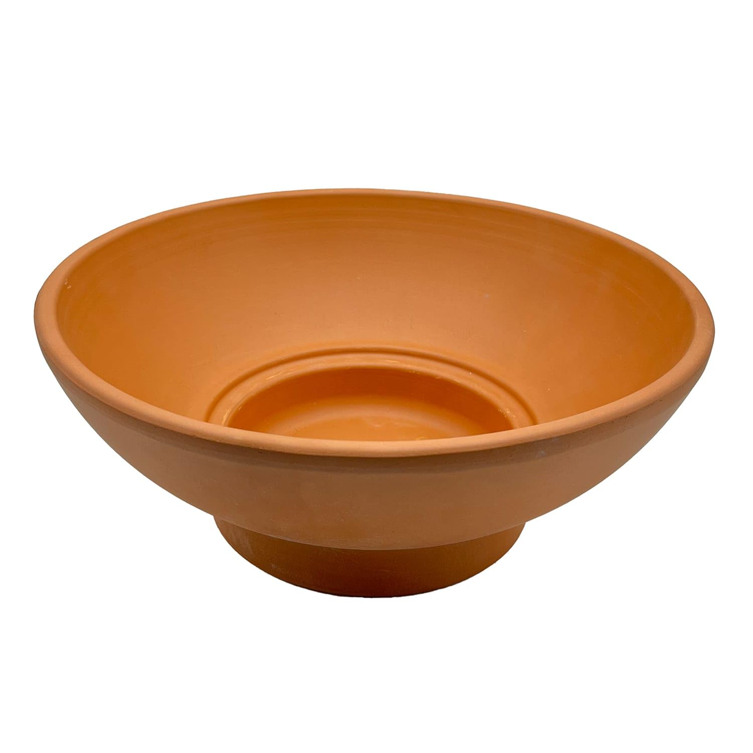 Generico Vaso Ciotola in Terracotta 52x19 cm – Vaso Artigianale Basso per Piante, Bonsai o Composizioni – Fatto a Mano in Italia – Ideale per Esterni e Interni