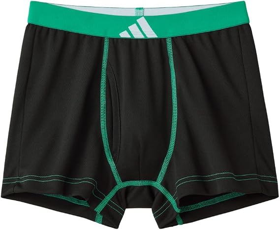 adidas Boxer Briefs, Quick-Drying & Moisture-Wicking, 2-Pack, Boys