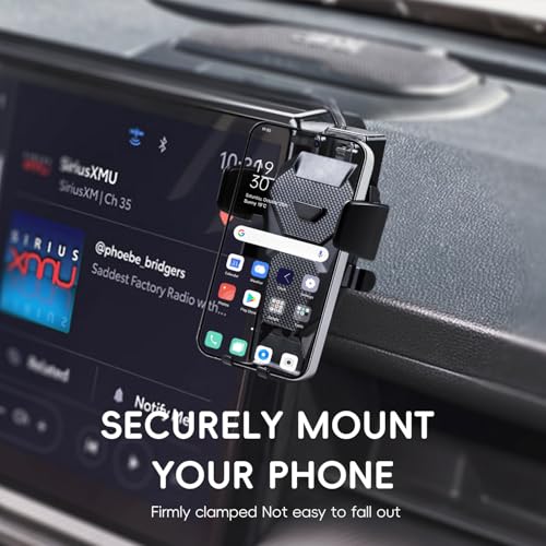 auovo Car Phone Holder Compatible with Toyota Tacoma 2024 2025 2026 Accessories 14-Inch Screen Phone Mount Cell Phone Automobile Cradles Hands-Free 360 Degree Rotation (Only fit 14" Screen) by auovo - Used condition - Image 8