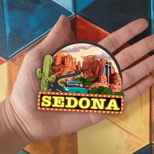 Imán refrigerador Sedona Arizona Estados Unidos 3D miniatura 4