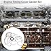 RATCHROLL Engine Timing Cover Gasket Set TCS46162 for Jeep Wrangler 2012-2016 3.6L 3.2L Long-lasting Sealing Chain Case Cover Gasket Rubber,Metal 1 Set