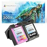 hp f4580 preço Fácil de instalar Printing Pleasure 2 XL Compatibles HP 300XL Cartuchos de tinta para Deskjet D1660 D1663 D2530 D2545 D2560 D2660 D5560 F2420 F2480 F4210 F4280 F4580 Photosmart C4780 C4680 - Negro/Color, Alta Capacidad