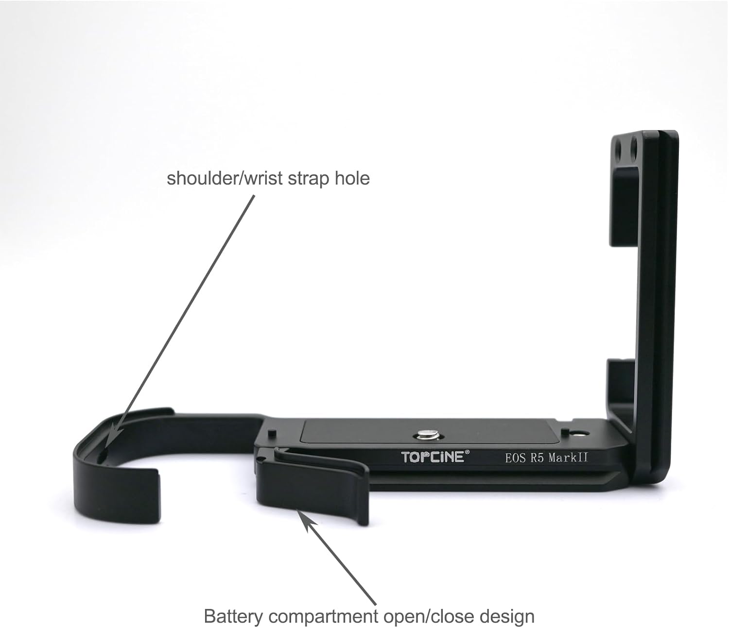 R5II L Plate Comtatible for Canon EOS R5 Mark II L Bracket with Quick Release Arca Plate Vertical & Horizontal Shooting Switch for Canon R52 Protection Case Mount Directly DJI RS4 Pro RS4 RS3 RS2 RSC2