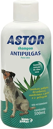 SHAMPOO ANTIPULGAS ASTOR CAES E GATOS 500ML