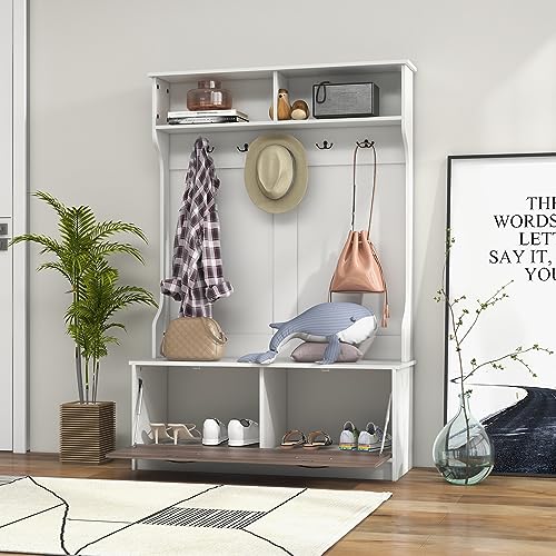 Appendiabiti Guardaroba Scaffale Portaoggetti Moderno 43x100x172cm Con - Foto 14