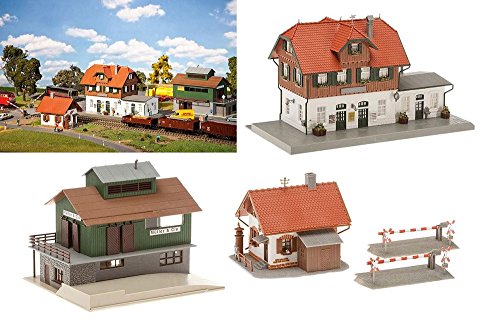 Preisvergleich Produktbild 190415 Faller Bahnhof-Set H0