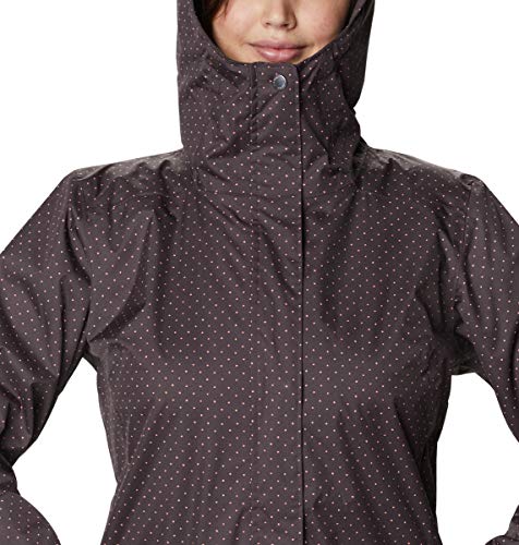 Columbia Women's Splash A Little Ii Jacket, Waterproof & Breathable, Timber Spacey Dots Print, Small #TOP3