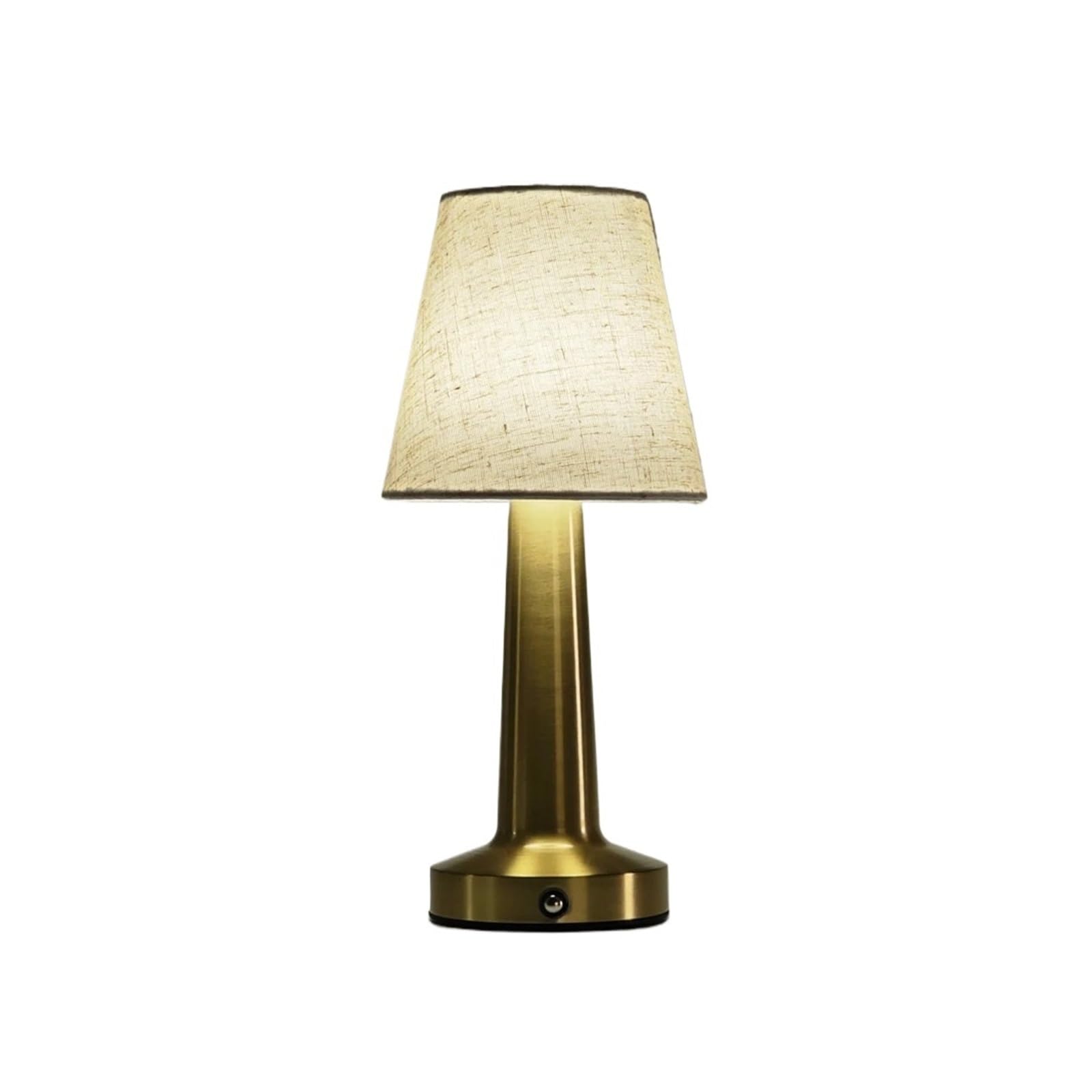 CKAFZMYJQBT LED Table Lamp with Cloth Shade, Touch Sensor Bedside Lamp Rechargeable Reading Lights for Bedroom Restaurant Bar Decor Lighting