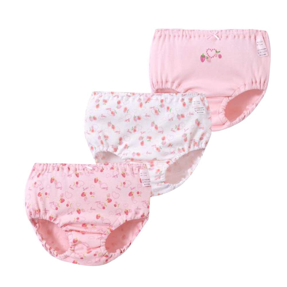 Mengyu Girls Underwear Briefs Panties Soft Underpants (Pack of 3)