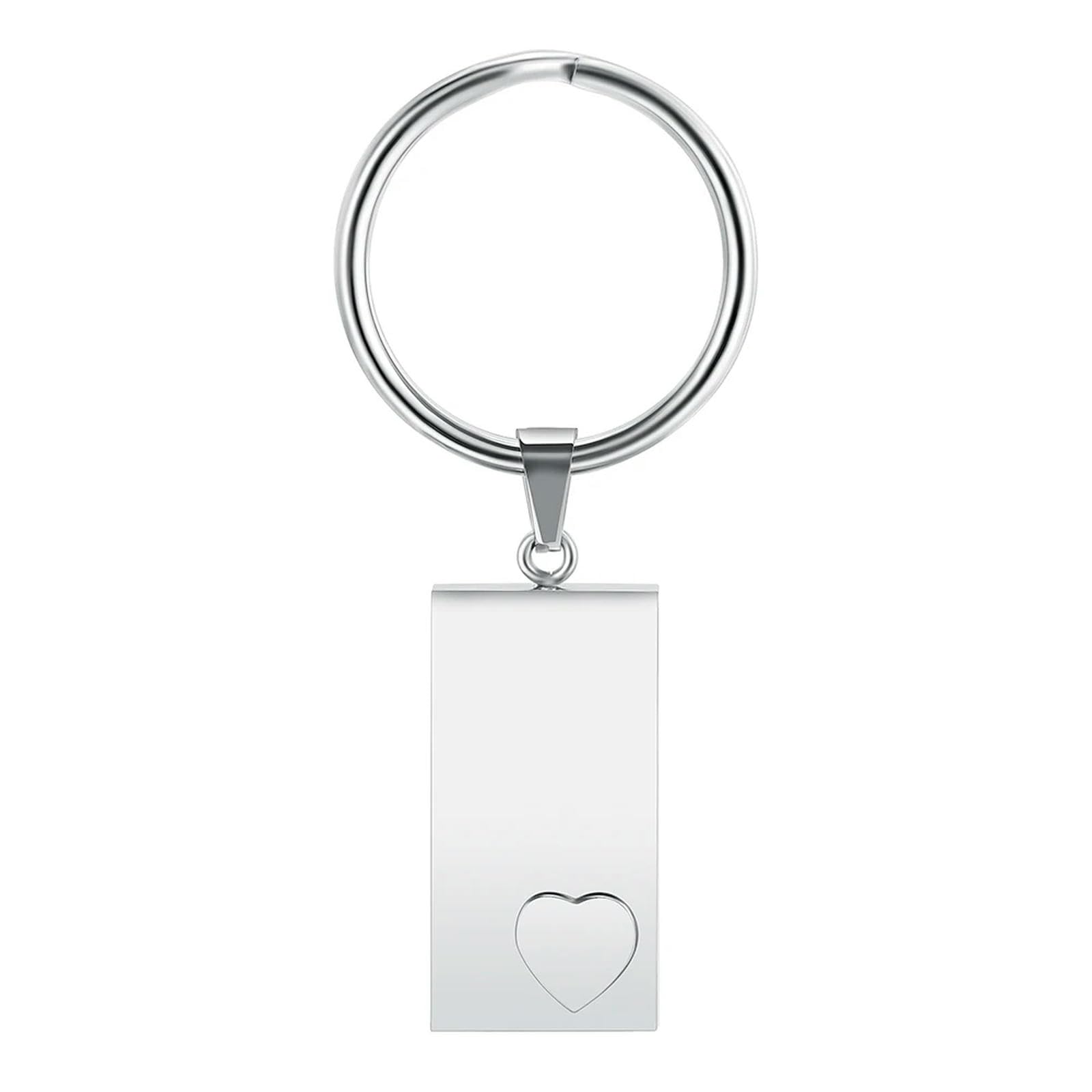 Bijoux de crémation porte-clés urne pour cendres médaillon acier inoxydable style 4