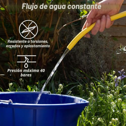 Manguera de PVC reforzada de 30m resistente a torsiones y enredos Faithfull 6