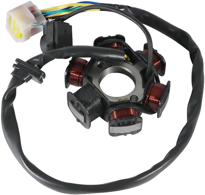 Magneto Stator New Stator Replacement OEM: AKO-P043209, for Access ATV AMS Mini Sport 110 2017-2018, for Kayo Fox 70 ATV for Kayo Mini S 110 2021, for Kayo ATV Bull 125, for Quad Beretta 150T ATV