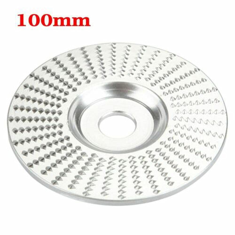 Rueda de Pulido, Amoladora Angular de 16 Mm de Diámetro, Disco para Tallar Madera, Muela Abrasiva, Disco Giratorio, Herramienta de Modelado de Lijado para Amoladoras Angulares (Plata)
