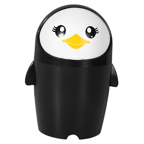 DOITOOL Cubo de basura de reciclaje de basura de cocina, cubo de basura de mesa, cubo de basura adorable cesta de basura de plástico, papelera de