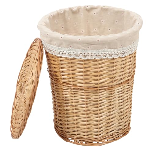 GLEAVI Cesta De Ropa Tejida Con Organizador De Almacenamiento Para Decorativo y Práctico Para Ropa Sucia Duradero
