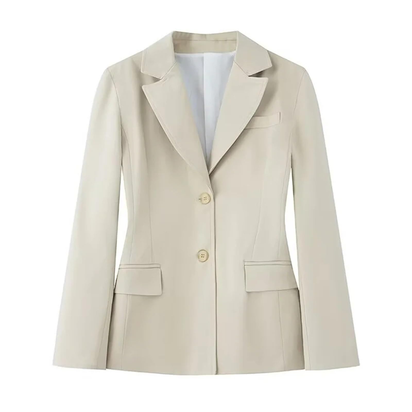 Veste de tailleur femme avec épaulettes rembourrées et boutons pour concours - 6