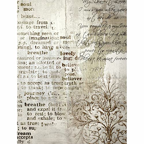 Woodland Theme Mulberry Rice Paper, 8 X 10.5 Inch - 6 X Different Printed Mulberry Paper Images 30Gsm Visible Fibres For Decoupage Crafts Mixed Media Collage Art #TOP7