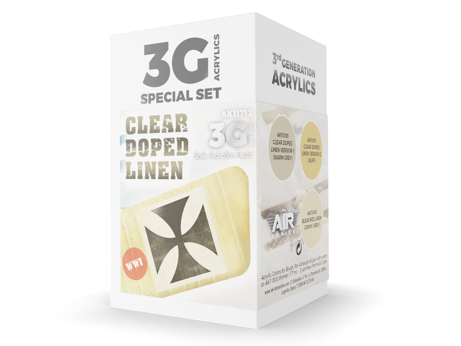 AK InteractiveClear DOPED Linen 3Gen Paint Set